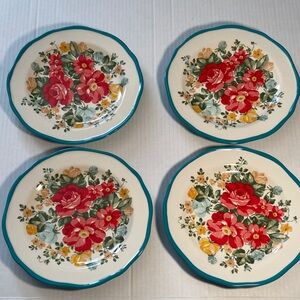 The Pioneer Woman Set of 4 Salad Plates NWOT